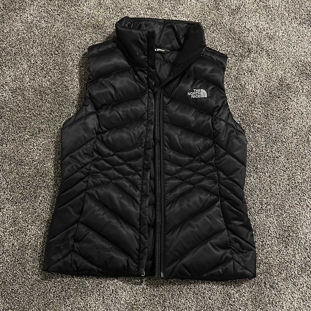 Women’s Black North Face Puffer Vest